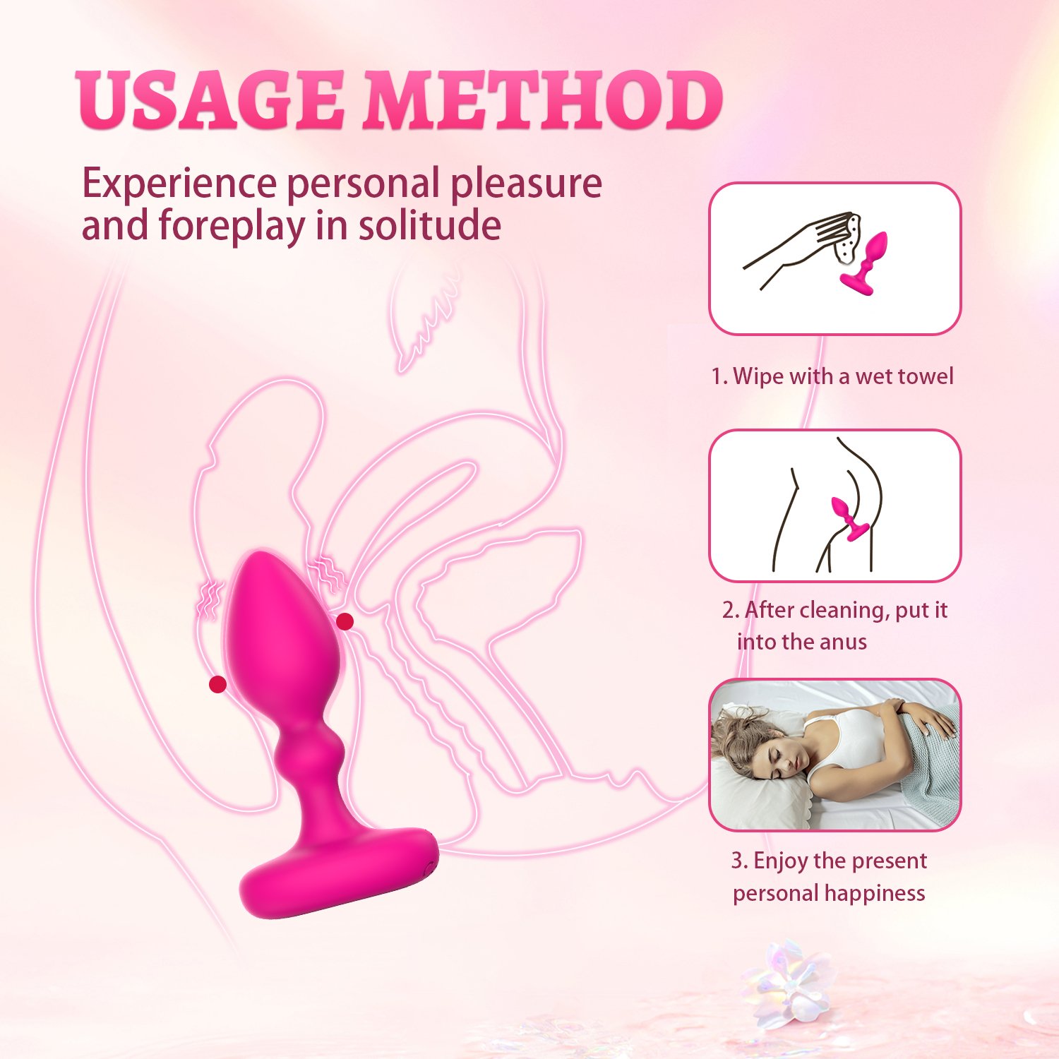Ylove Wholesale Soft Silicone Anal Bullet Vibrator Prostate Massager Sex Toys for Men Comfortable Adult Gay Products