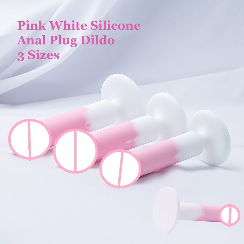Silicone Dildo Anal Plug for Woman Suction Cup Base Butt Plug Penis Dildos Anal Trainer Sex Toys For Woman Men