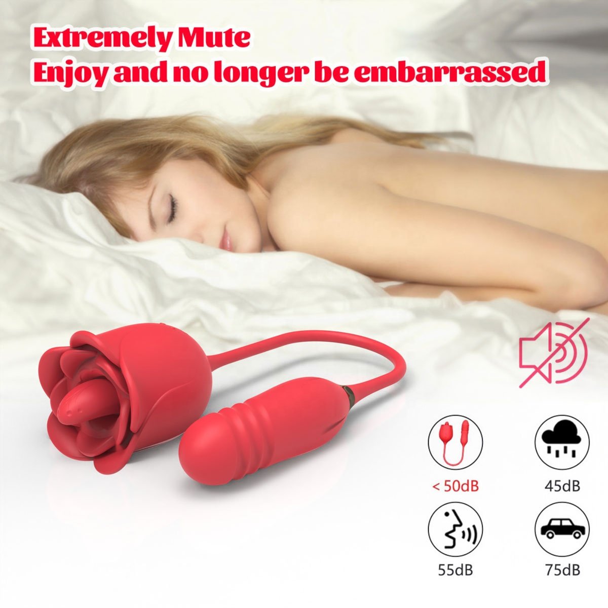 Rose Clit Licking Vibrator Clitoris Stimulator thrusting massager Anal sex tosy G sopt nipple sucker sex toys for women vibrador