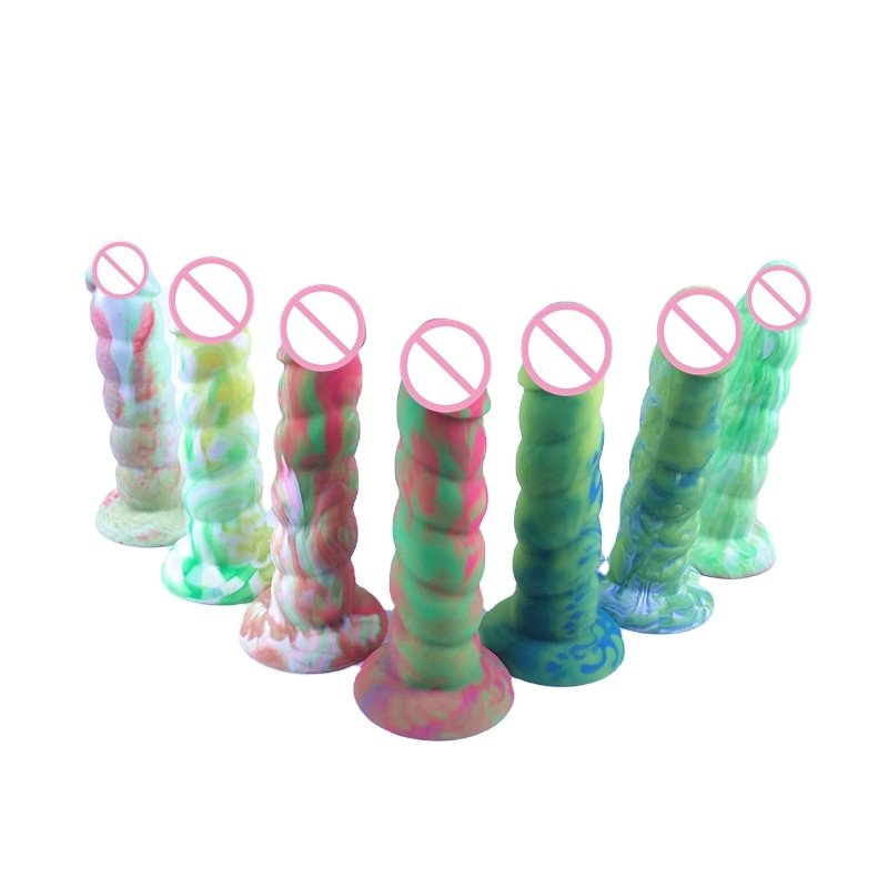 Artificial penis and vagina picture huge realistic good silicone rubber penis toys Realistic Silicone Flexible Anal Dildos