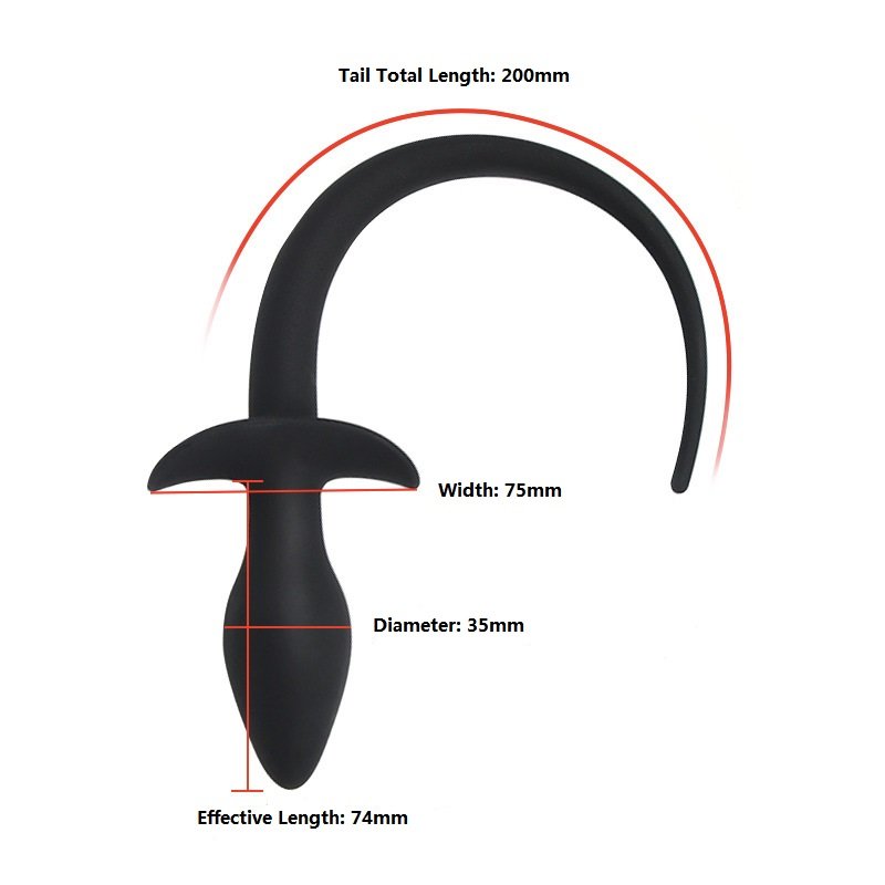 High Quality Butt Plug Tail For Man Couples Climax Black Butt Plug Sex Toys Anal Products Male Anal Plug Silicone Sexual Items