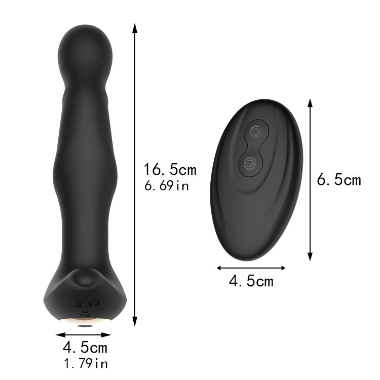 High Quality Remote Control Backyard Anal Butt Plug Electric Rotating Prostata Massager Vibrating Sex Toys