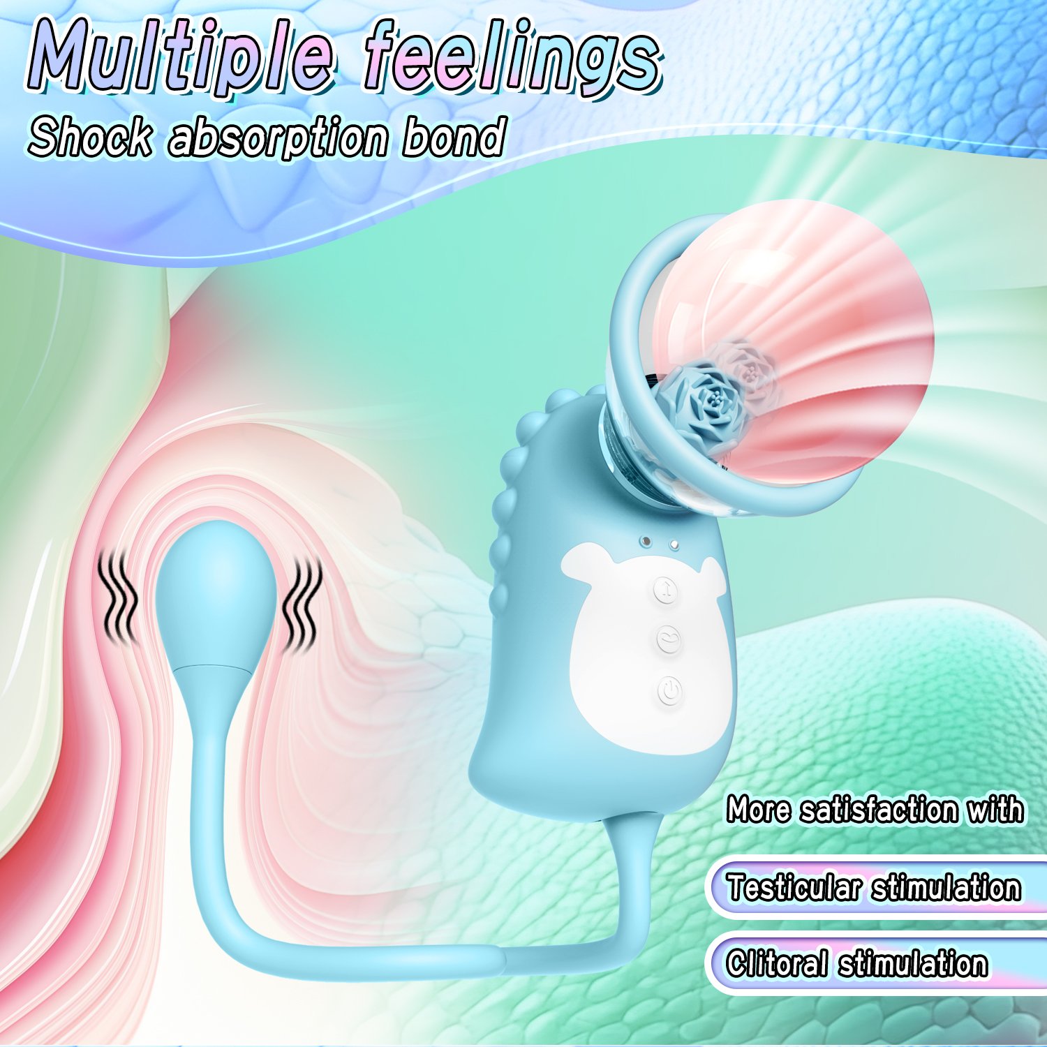 3 in 1 Breast Vacuum Sucker Vibrator Vagina Ball Anal G Spot Clitoral Stimulator Nipple Sucking Vibrator for Women Adult Sex Toy