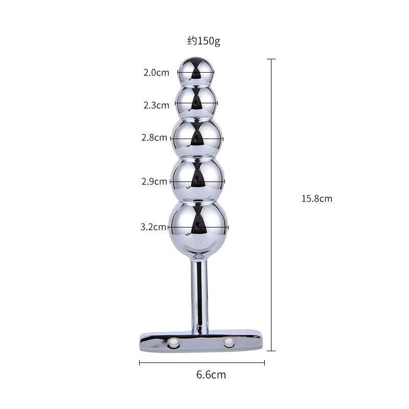 Wholesale Cheap Anal Beads Stainless Steel Anal Plug Large Anal Sex Toys BDSM Sax Toys For Man Masturbator