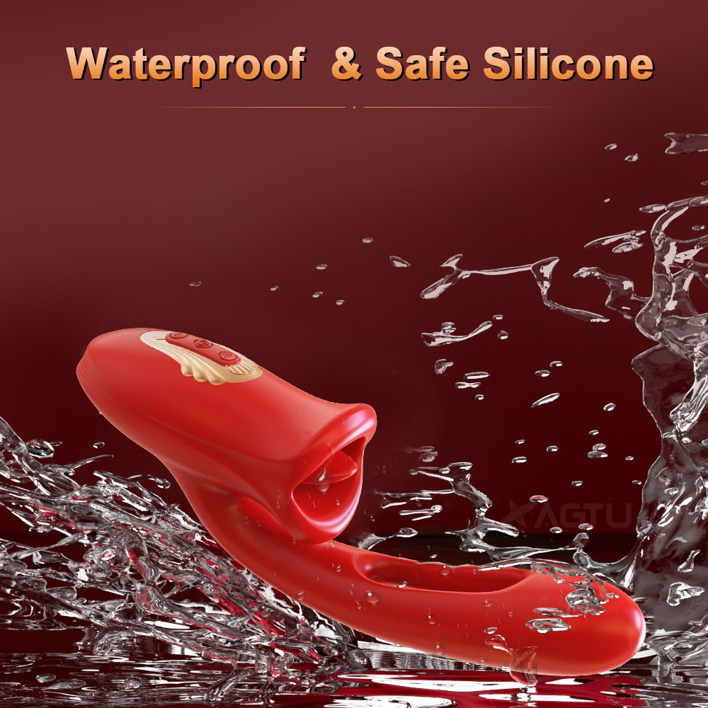 New Arrival Sex Products Female Masturbation Clitoral vibrator Female Red Retractable Sucking Vibrator