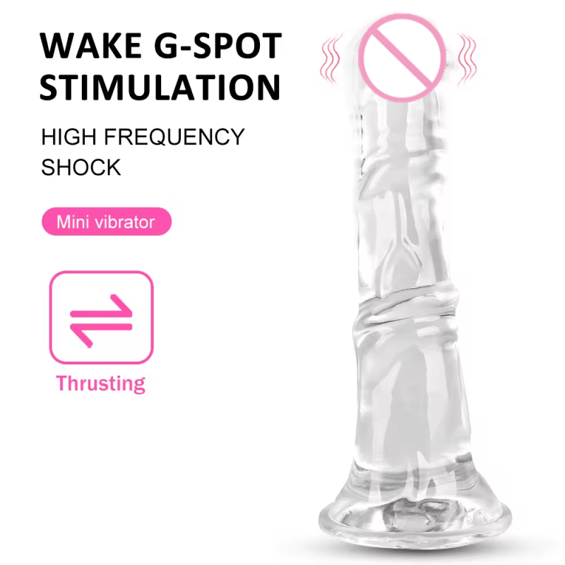 Wholesale Hands Free For G Spot Anal Stimulation 9 Inch Realistic Dildo Sex Toys Clear Dildos Adult Toy With Suction Cup For Men