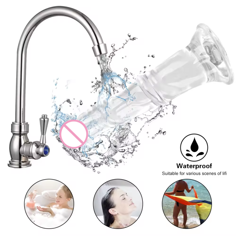 Wholesale Hands Free For G Spot Anal Stimulation 9 Inch Realistic Dildo Sex Toys Clear Dildos Adult Toy With Suction Cup For Men