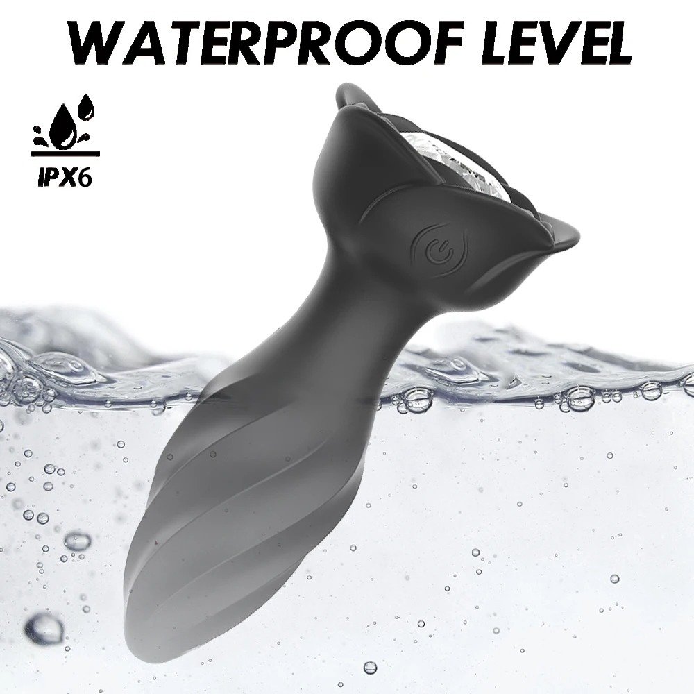 Anal Plug Sex Toys Silicone Jewel Training Anus Rose shape Anus Relax Massager Sex Anal Butt Plug For Men Women