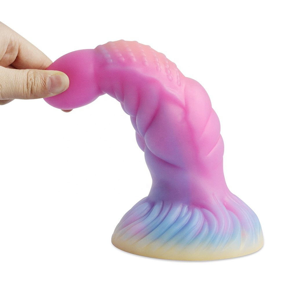 Custom Large Soft Liquid Silicone Dildo Toys Huge Big Luminous Thrusting Anal Dildo for Women Couples Female Sex Toy