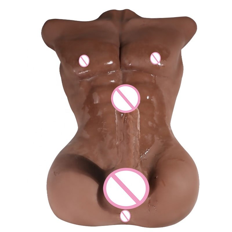 Netphi Life-Size Full Love Doll Torso Realistic Male Sex Doll with Tight Anal Soft Adult Sex Toy for Couples and Women's Fun