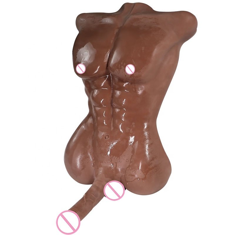 Netphi Life-Size Full Love Doll Torso Realistic Male Sex Doll with Tight Anal Soft Adult Sex Toy for Couples and Women's Fun