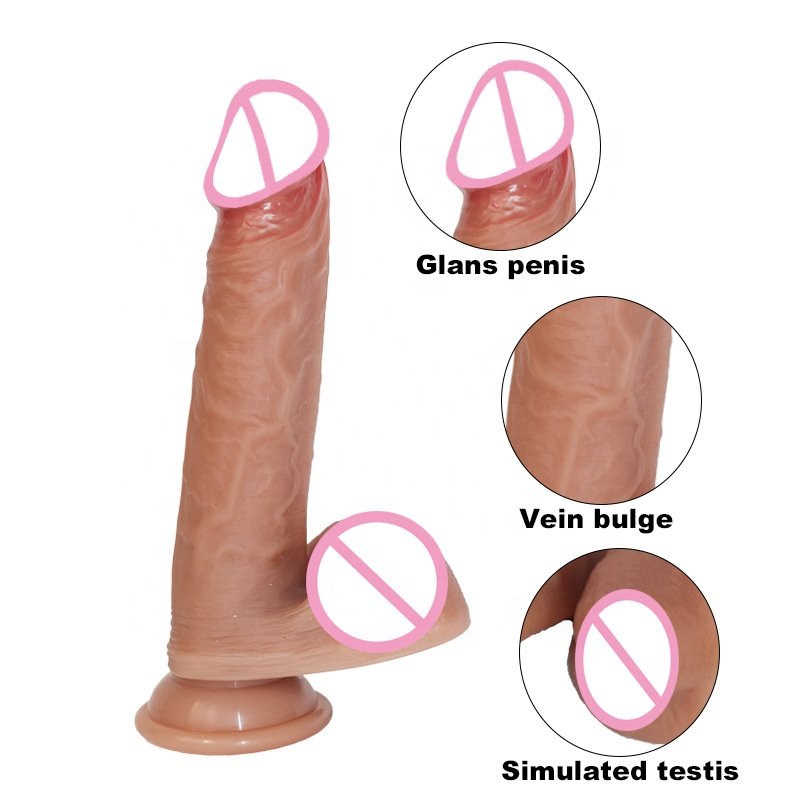Realistic Soft Penetrating Silicone Dildo Big Penis for G Spot Stimulation Liquid Silicone Anal Masturbation Sex Toys Women