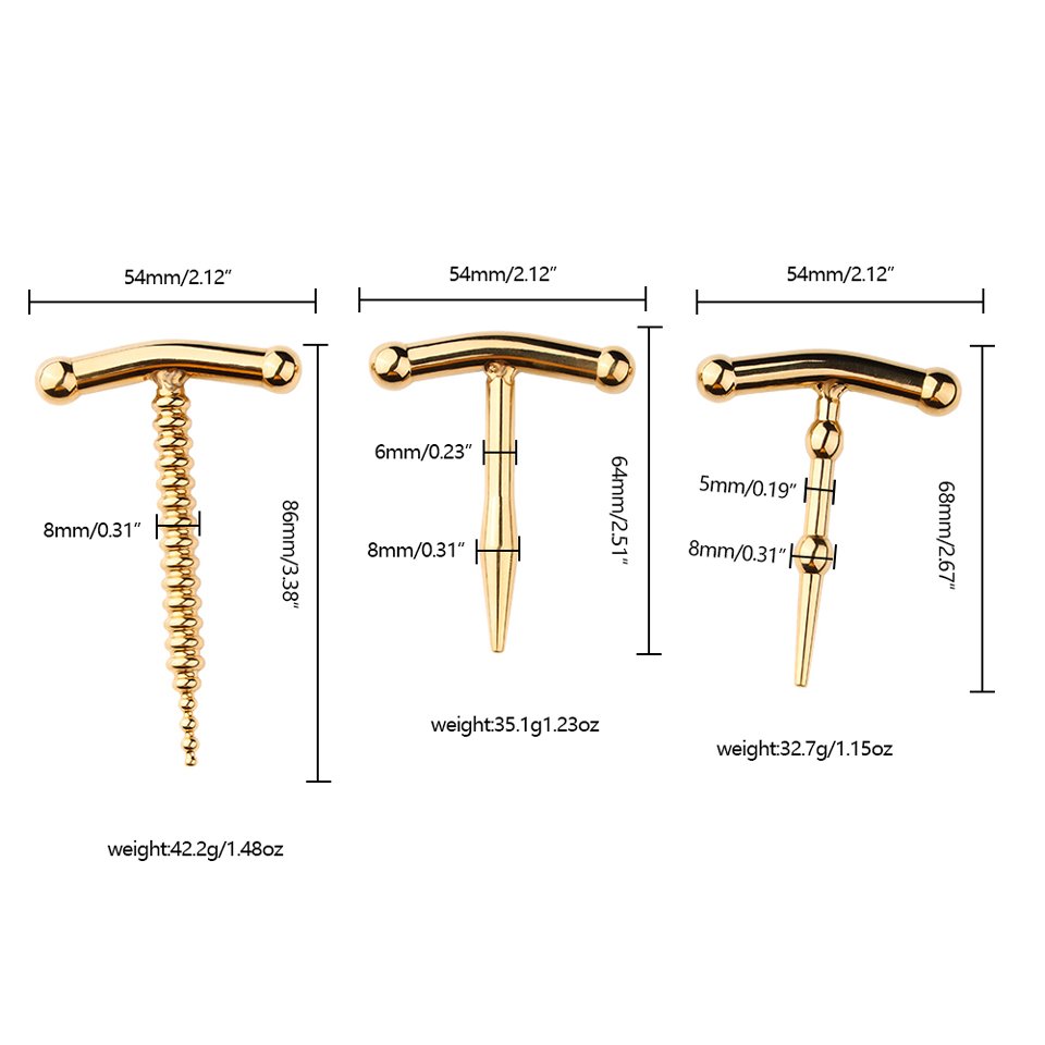 Stainless Steel Urethral Vibrator Gold Plated Male Penis Toys Anal Sex Toys with Sounds for Men Juguetes Sexuales