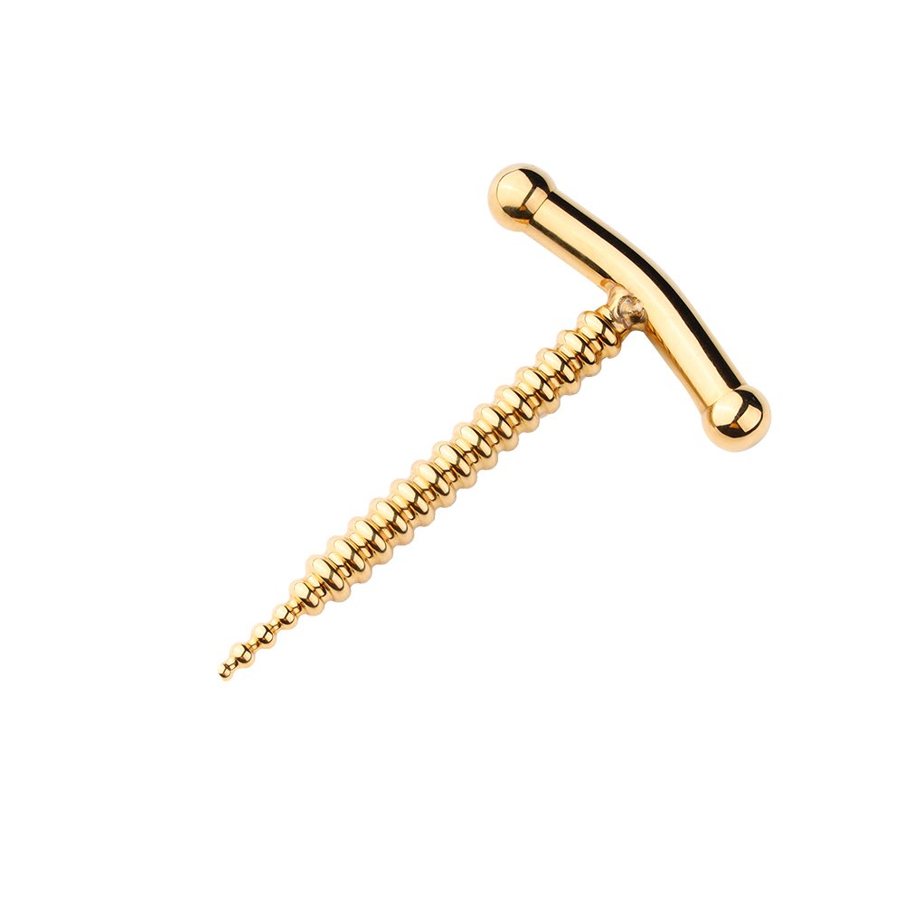 Stainless Steel Urethral Vibrator Gold Plated Male Penis Toys Anal Sex Toys with Sounds for Men Juguetes Sexuales