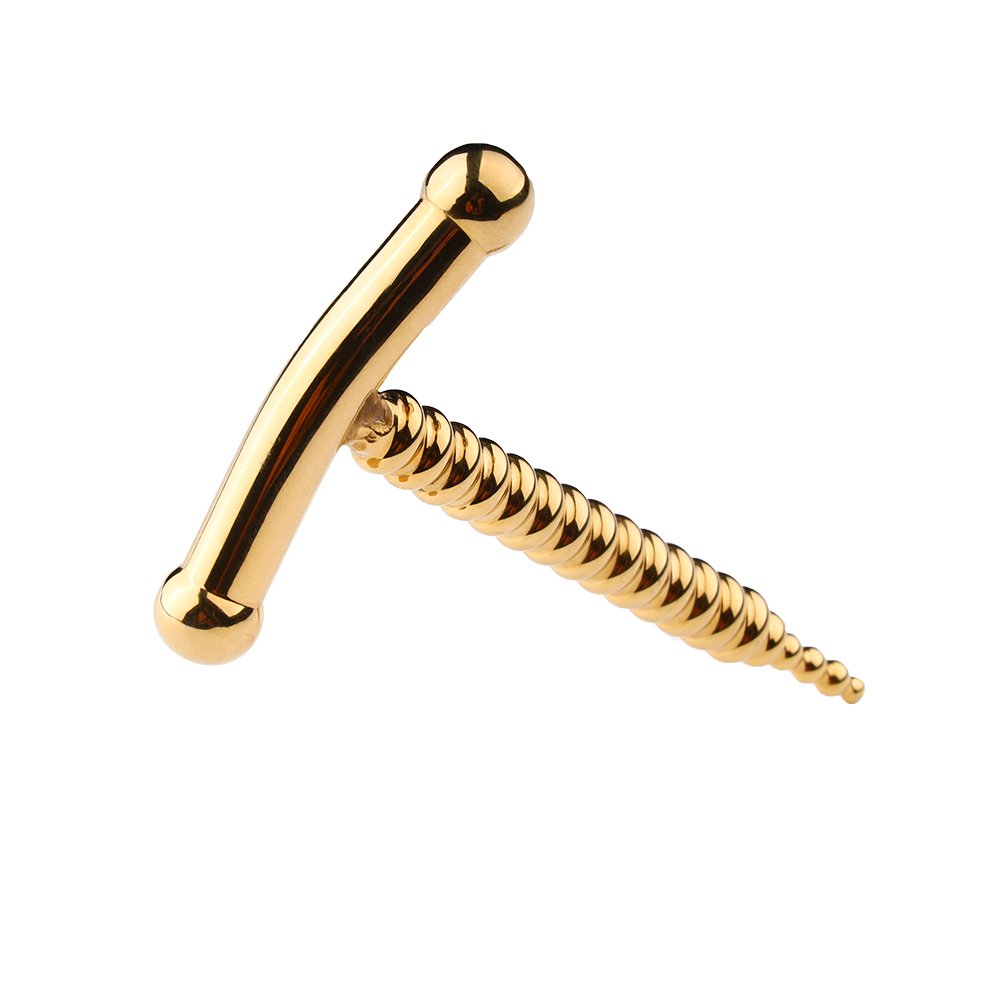 Stainless Steel Urethral Vibrator Gold Plated Male Penis Toys Anal Sex Toys with Sounds for Men Juguetes Sexuales