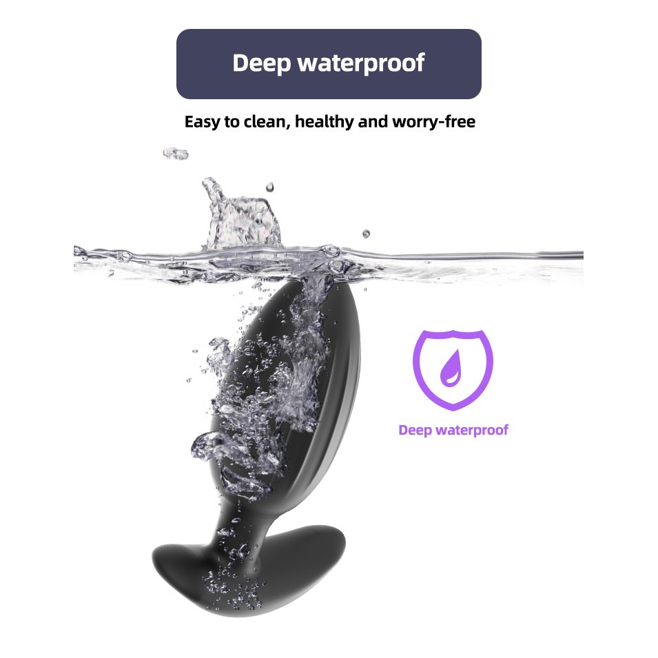 New Product Liquid Silicone Butt Plug Wireless Remote Control Anal Dildo with Electric Shock Feature
