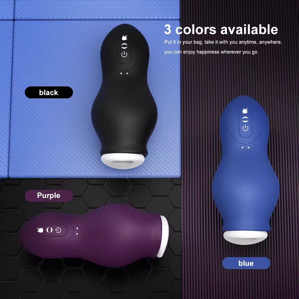 China Manufacturer Male Masturbation Cup toys 7-Mode Vibrating 7 Sucking Rechargeable Suction Cup Male Masturbator For Men Hand