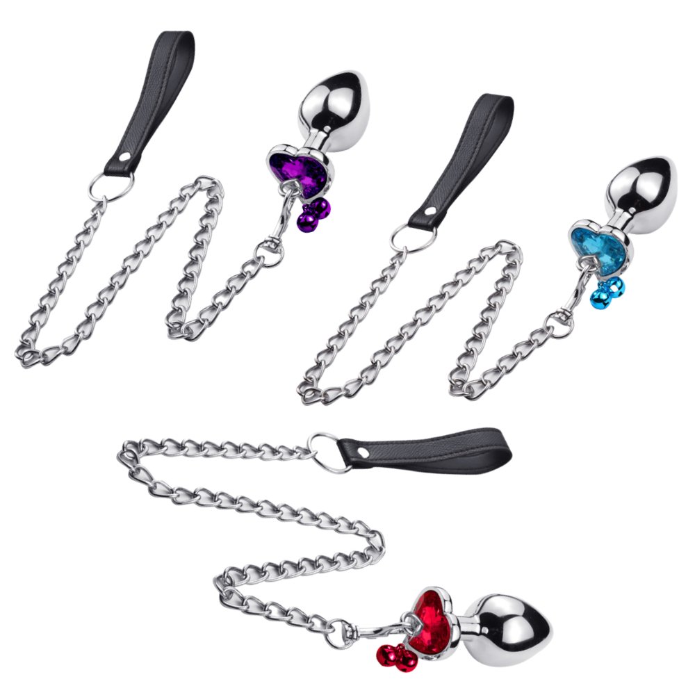 Stainless Steel Anal Plug Crystal Jewelry BDSM ButtPlug Anal Sex Toys for Woman Metal Anal Beads Butt Plug Set