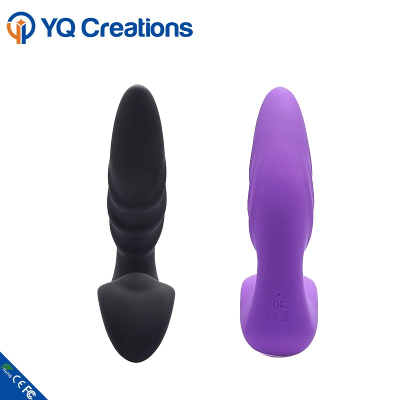Soft Silicone Anal Plug Sex Toy Vibrator Remote control electronic prostate massager for men butt massage