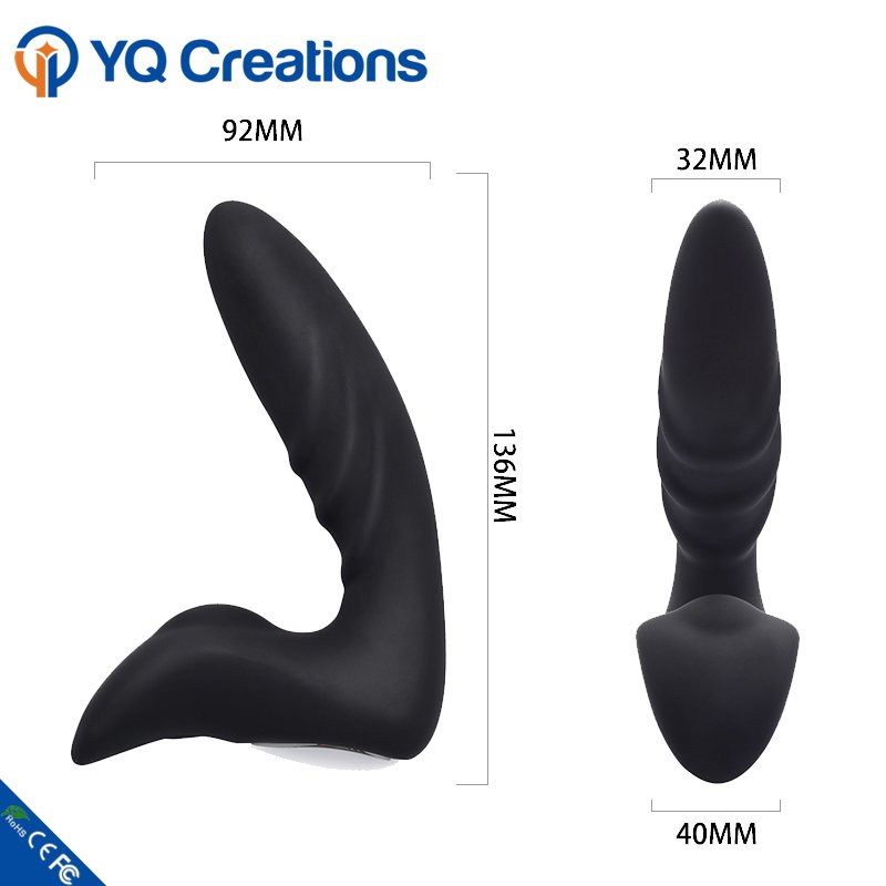Soft Silicone Anal Plug Sex Toy Vibrator Remote control electronic prostate massager for men butt massage