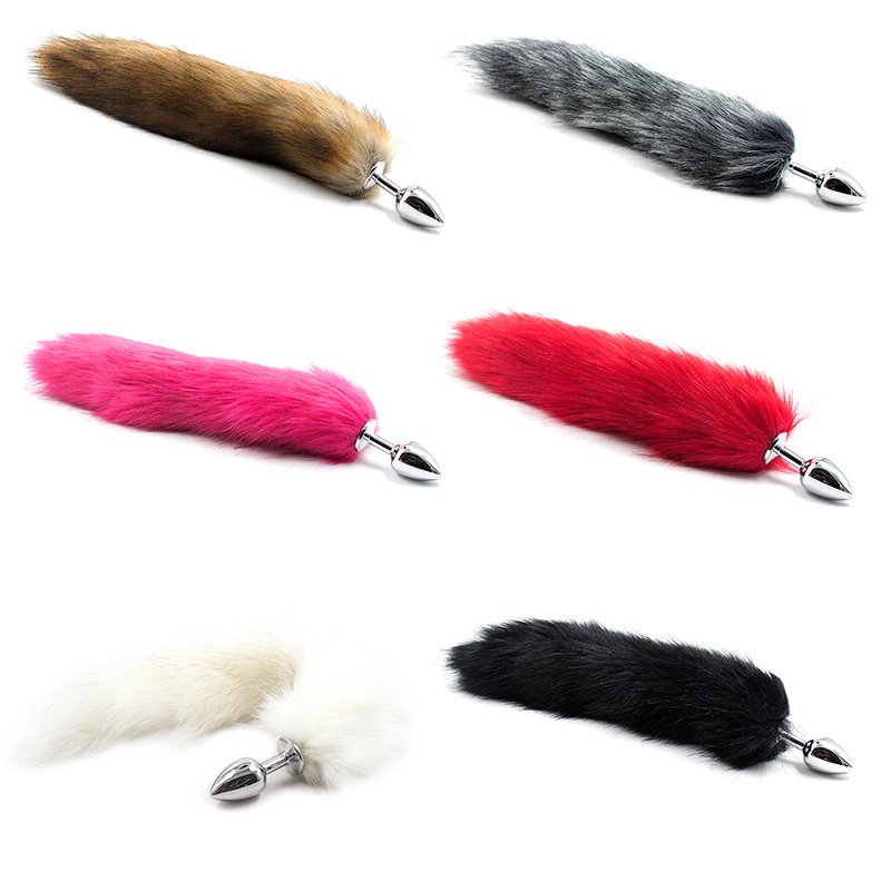 Wholesale Anal Sex Toy Hot Selling Cat Tail Anal Plug Foxtail Metal Butt Plug for Women