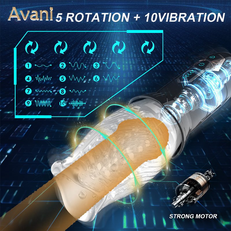 5 Frequency Rotating Adult Sex Toys For Men Sex Machine For Male Masturbation Penis Vibrating Stimulator Pussy Masturbator Cup