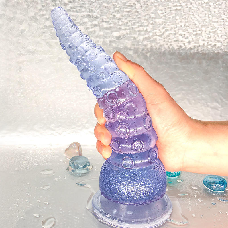 GF Transparent Jelly Octopus Dildos Wholesale Anal Sex Toys Butt Plug Large Thick Monster Dildos for Women