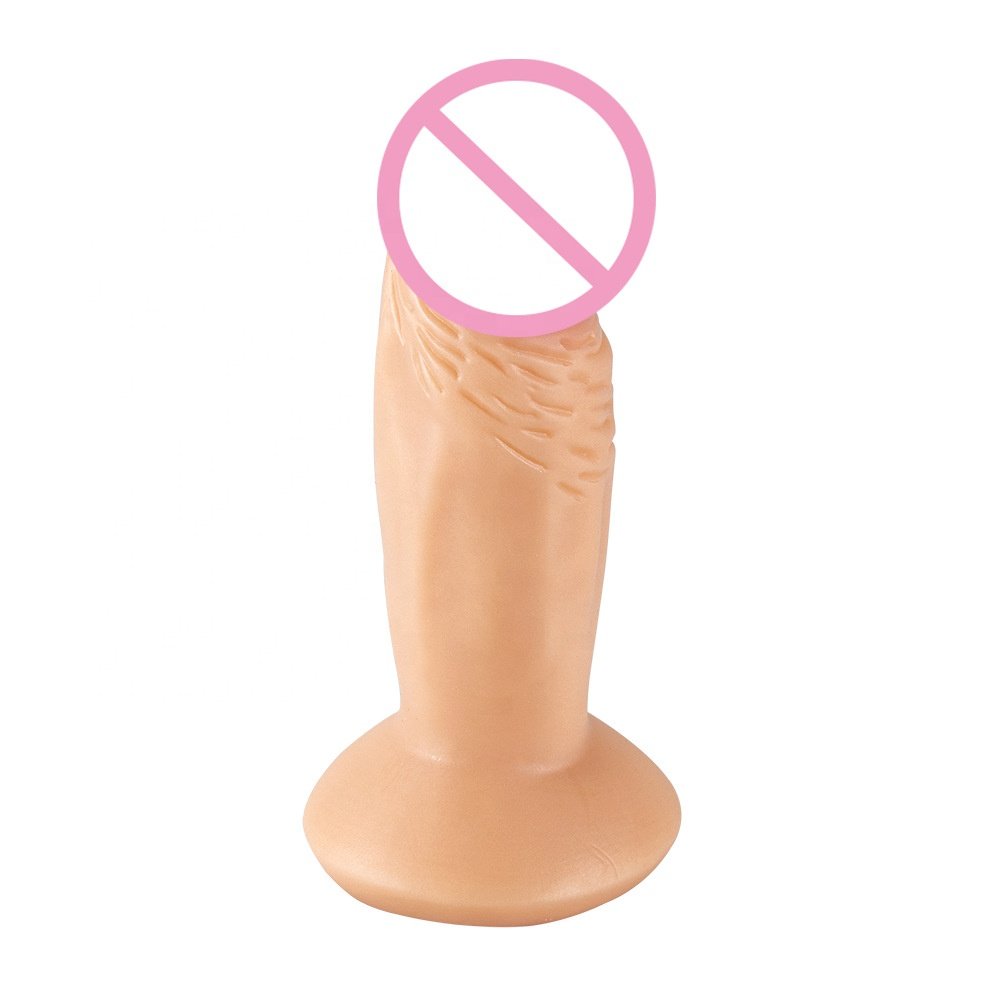 Realistic Simulation Female Masturbator Small Dildo Artificial Penis Sex Toys Suction Cup Vaginal Anal Designed Women Lesbians