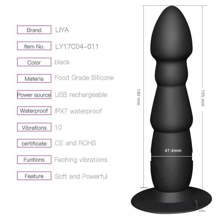 Remote control anal vibrator thrusting anal vibrator sex toys Waterproof mute vibrator anal