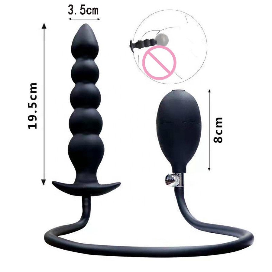 anal toys for men and women inflatable anal expansion plug inflatable butt plug with pump ass plug expand dildo anal beads
