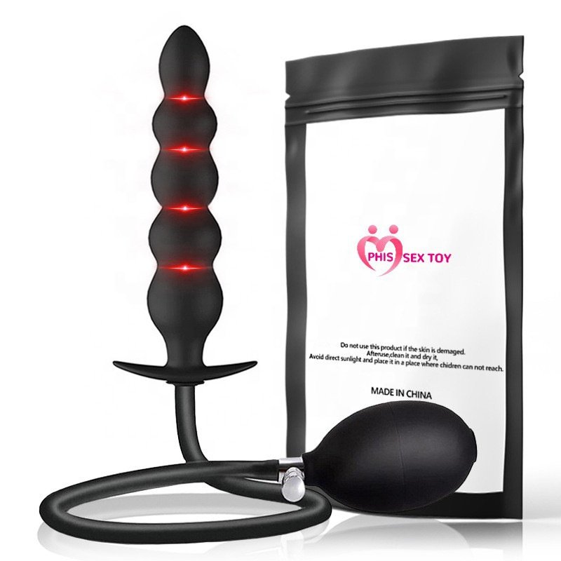 anal toys for men and women inflatable anal expansion plug inflatable butt plug with pump ass plug expand dildo anal beads