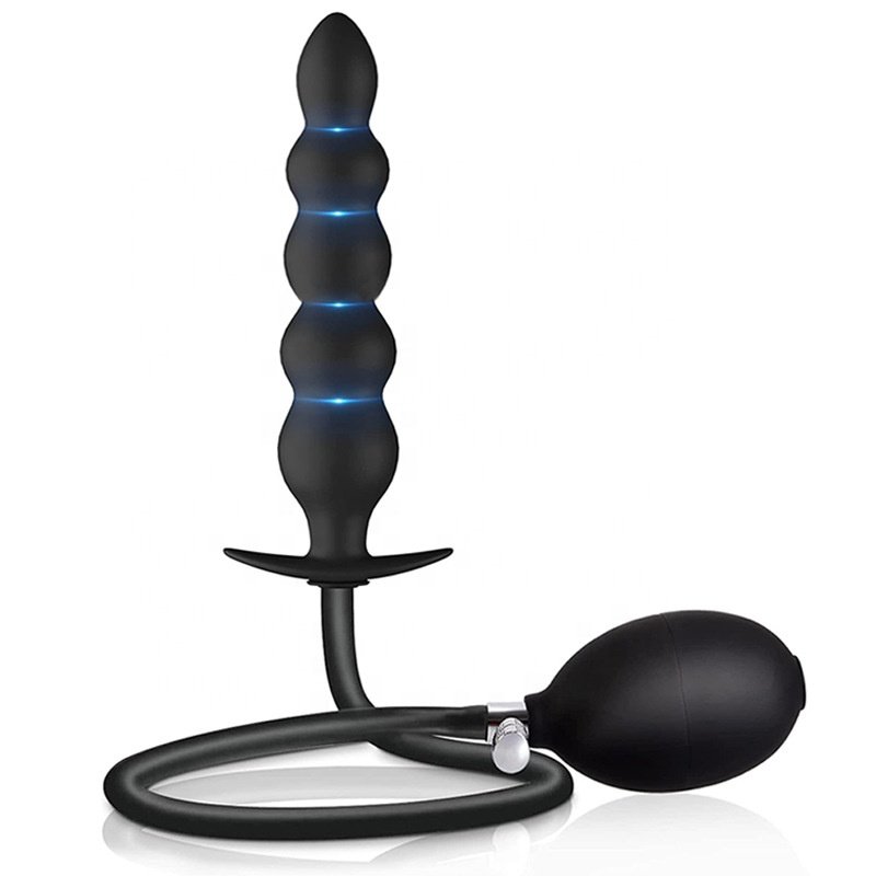 anal toys for men and women inflatable anal expansion plug inflatable butt plug with pump ass plug expand dildo anal beads