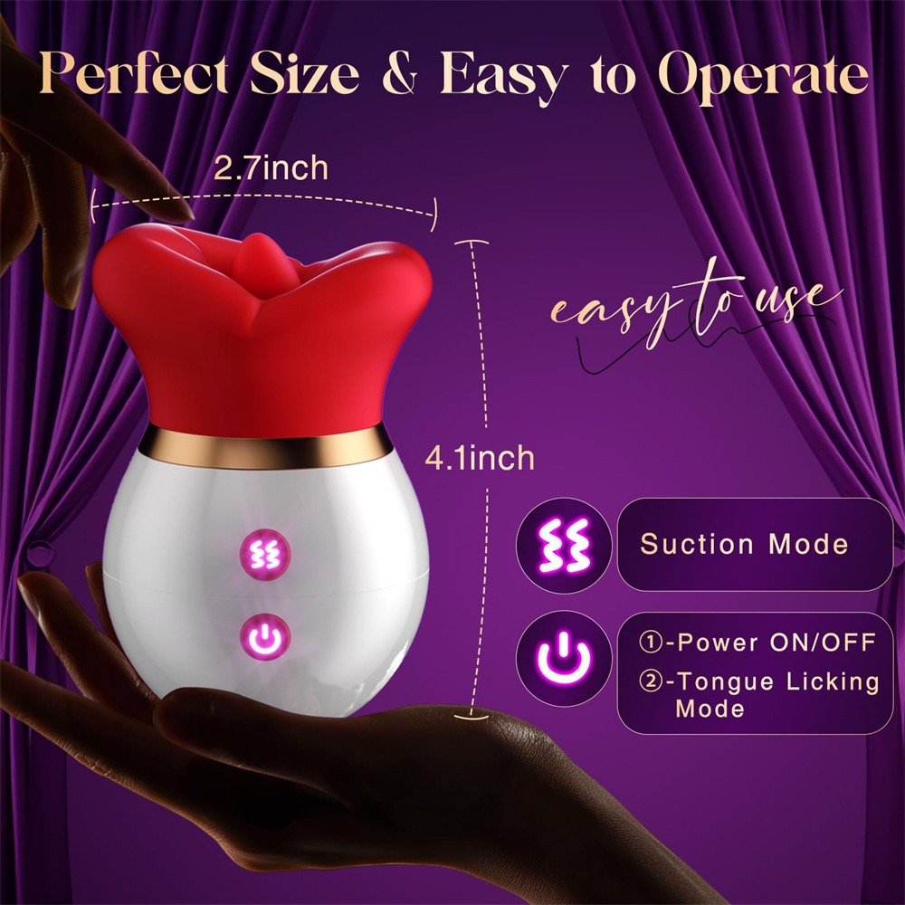 Red Lips Tongue Vibrator Adult Sex Toys Sucking Vibrators Clitoris Stimulator Anal Sex toys Couple Vibrator for Women & Men