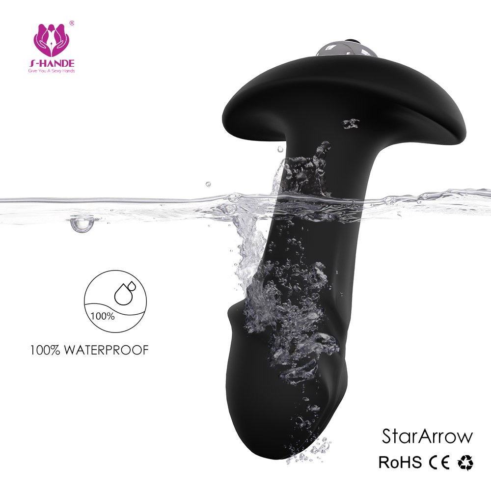 S-HANDE Intensive electric shock anal plug with multi-speeds vibrating male sex toy