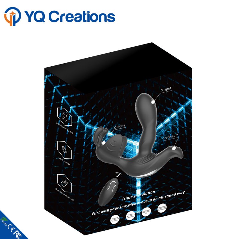 Amazing Triple Stimulation Remote Control Sex Anal Toys Electric Prostate Massager for man and women masturbation Device