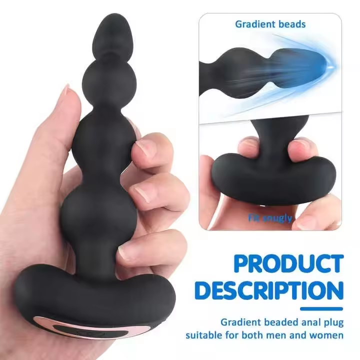 Wholesale soft silicone Anal Beads Anal Toys Butt Plug For Women Man Anal Plug