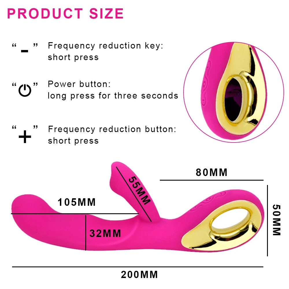 Dual Motors Vibrator 10 Frequency Dildo Female Anal Vagina Clitoral Masturbator Adults Shop Vibrating Toys for Women