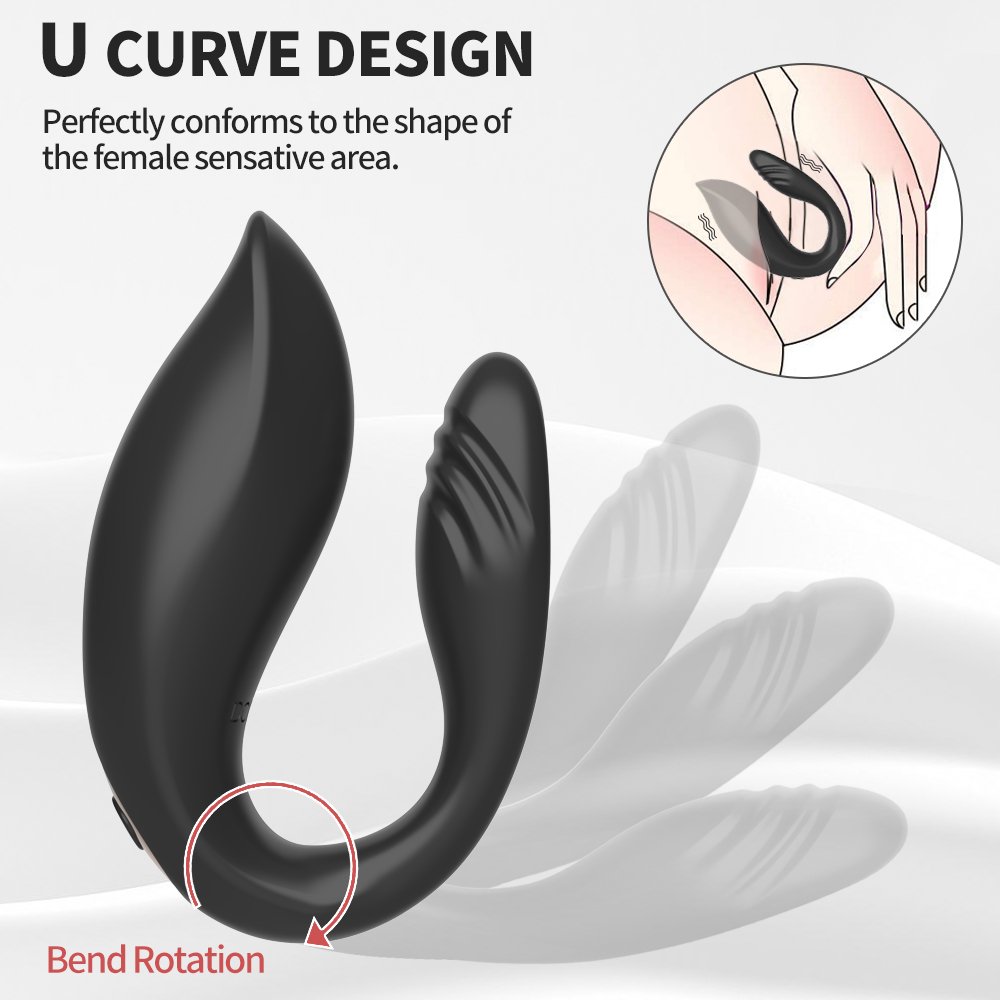 New Wireless Remote Control Bending Rotary Vibrator Women Wear Vibrating Underwear U-shaped Jumping Egg Adult Sex Product