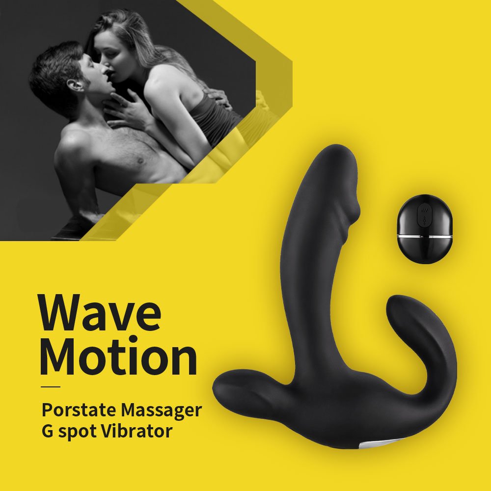 Male G Spot Vibrator Prostate Massager with 8 Vibration Modes 3 in 1 Prostate Stimulator Wireless Remote Anal Sex Toy