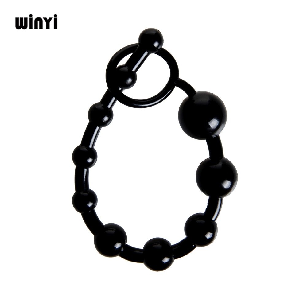 Trending Wholesale Anal Beads Stimulator Anus Plugs Handy Retrieval Ring Extremely Slippery Smooth Vagina Plug Anal Sex Toys