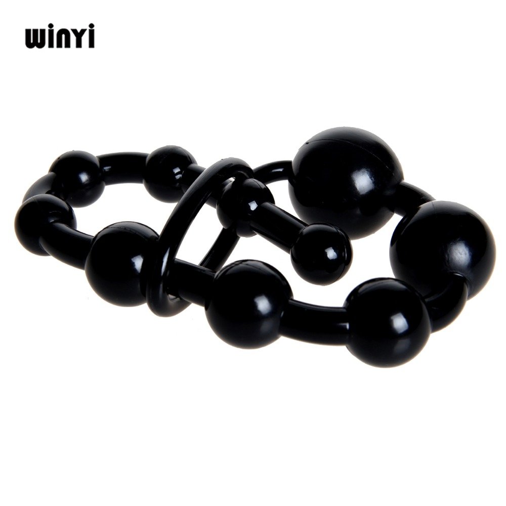 Trending Wholesale Anal Beads Stimulator Anus Plugs Handy Retrieval Ring Extremely Slippery Smooth Vagina Plug Anal Sex Toys