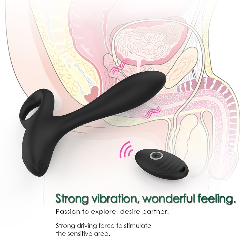 Ylove High Quality Prostate Anal Vibrating Sex Toys 10 vibration modes Remote Control Butt Plug Massager for Men