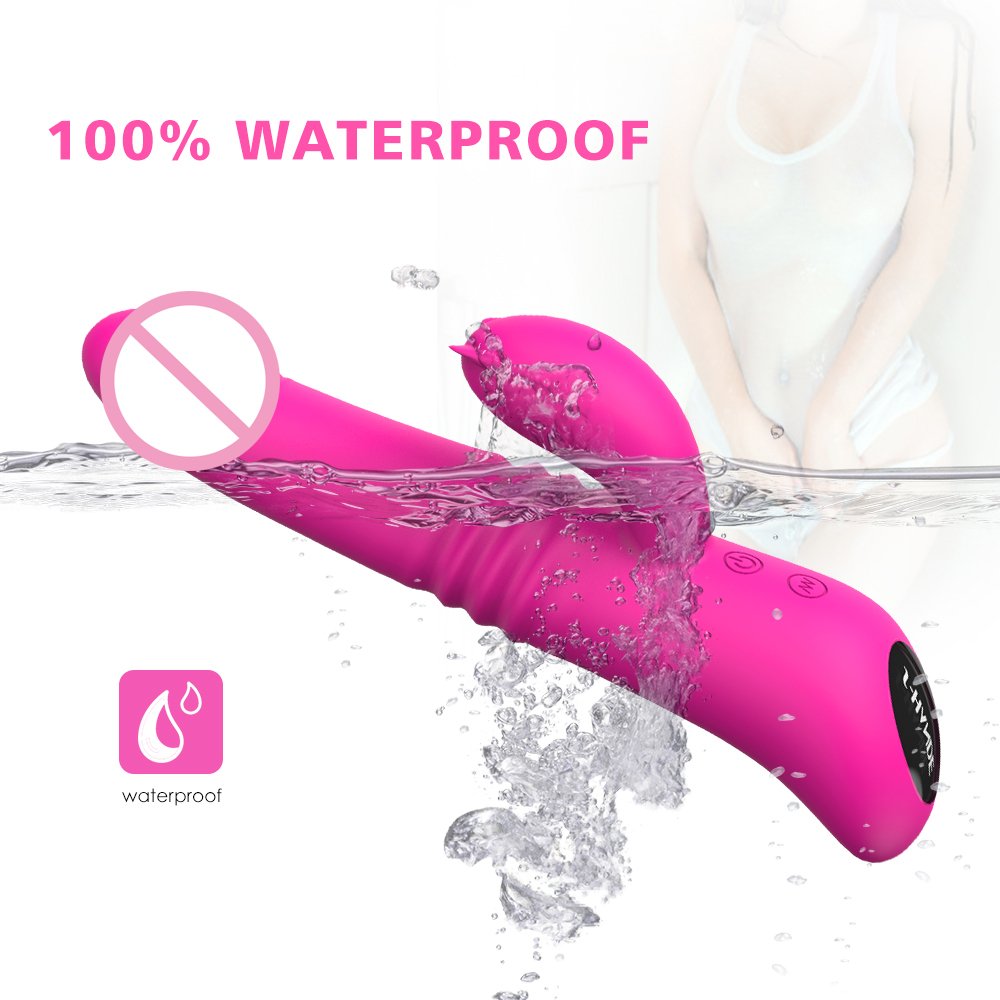 HM 9 Vibrating Modes Heating Function Double Motor Rabbit Vibrator For Women Masturbation Sex Toy Sucking Machine For Men