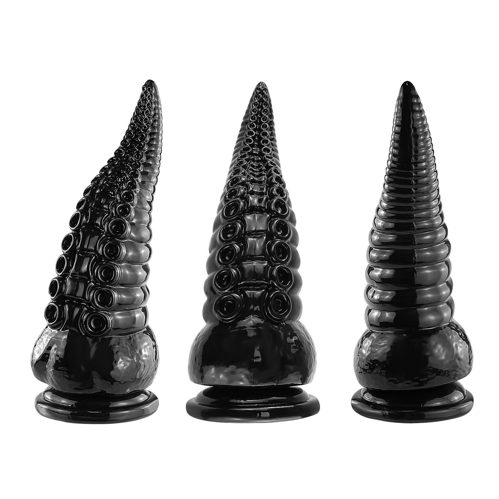 7 inch Octopus Tentacle Black Dildo Realistic Huge Anal Plug Monster Butt Plug with Strong Suction Cup Sex Toys for Women Men