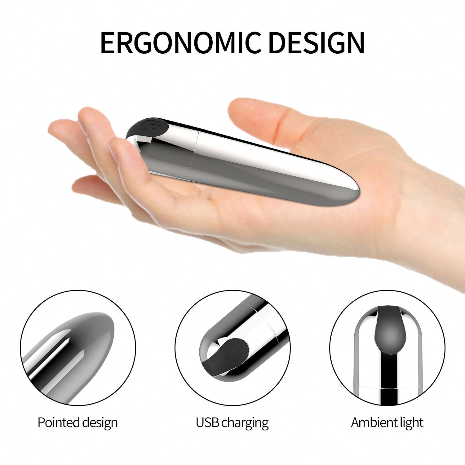 2024 amazon hot sale Bullet Butt Anal Plug Vibrator 10 Mode Vibration Dildo Vibrator for Male Female Adult Sex Toys