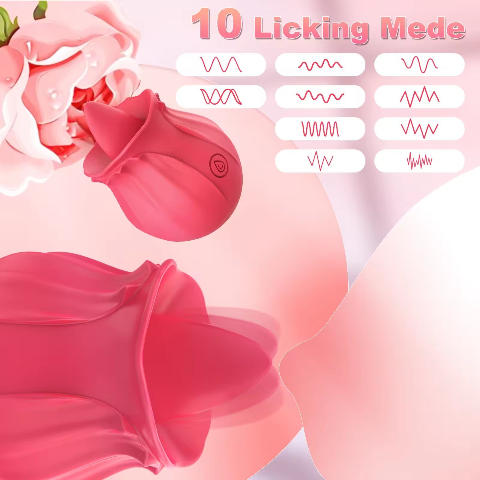 USB charging Anal Clitoris Licking Sucker Woman Sex Masturbator Tongue Vibrator