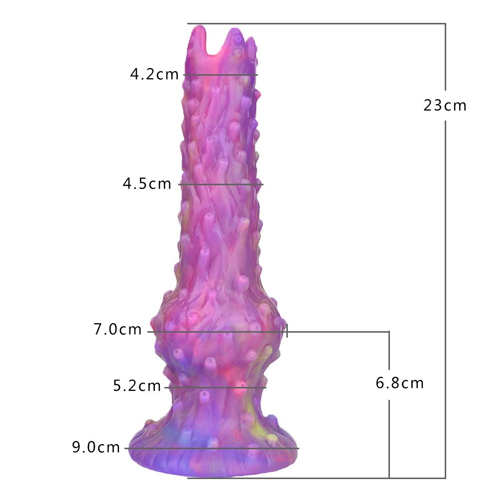 Alien Ovipositor Dildo Toy with Insertable Sex Toy Eggs 5 Silicone Egg Spawning Dildo Glow in The Dark Adult Sex Toy for Women