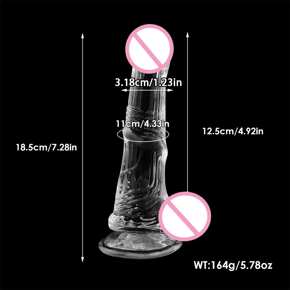 Big Horse Jelly Dildo Suction Cup Animal Penis, Lifelike Huge Cock Butt Plugs Sex Toys for Women Anal