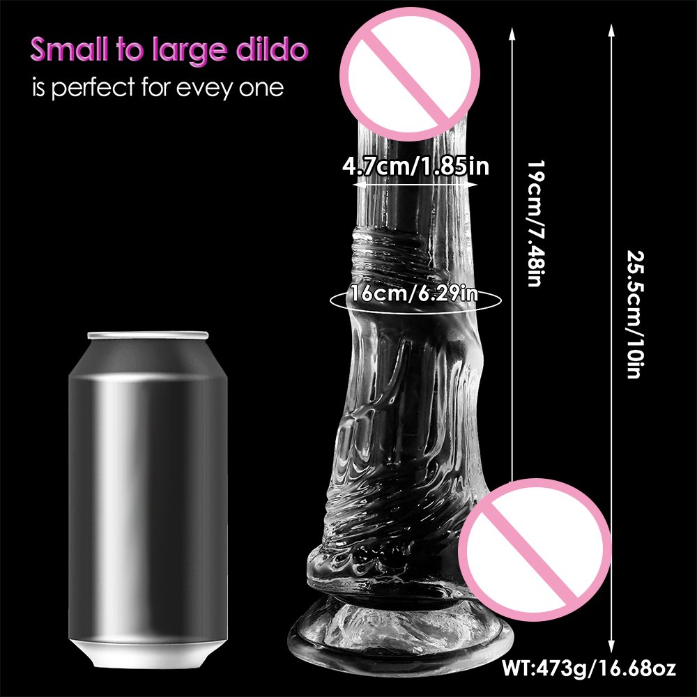 Big Horse Jelly Dildo Suction Cup Animal Penis, Lifelike Huge Cock Butt Plugs Sex Toys for Women Anal
