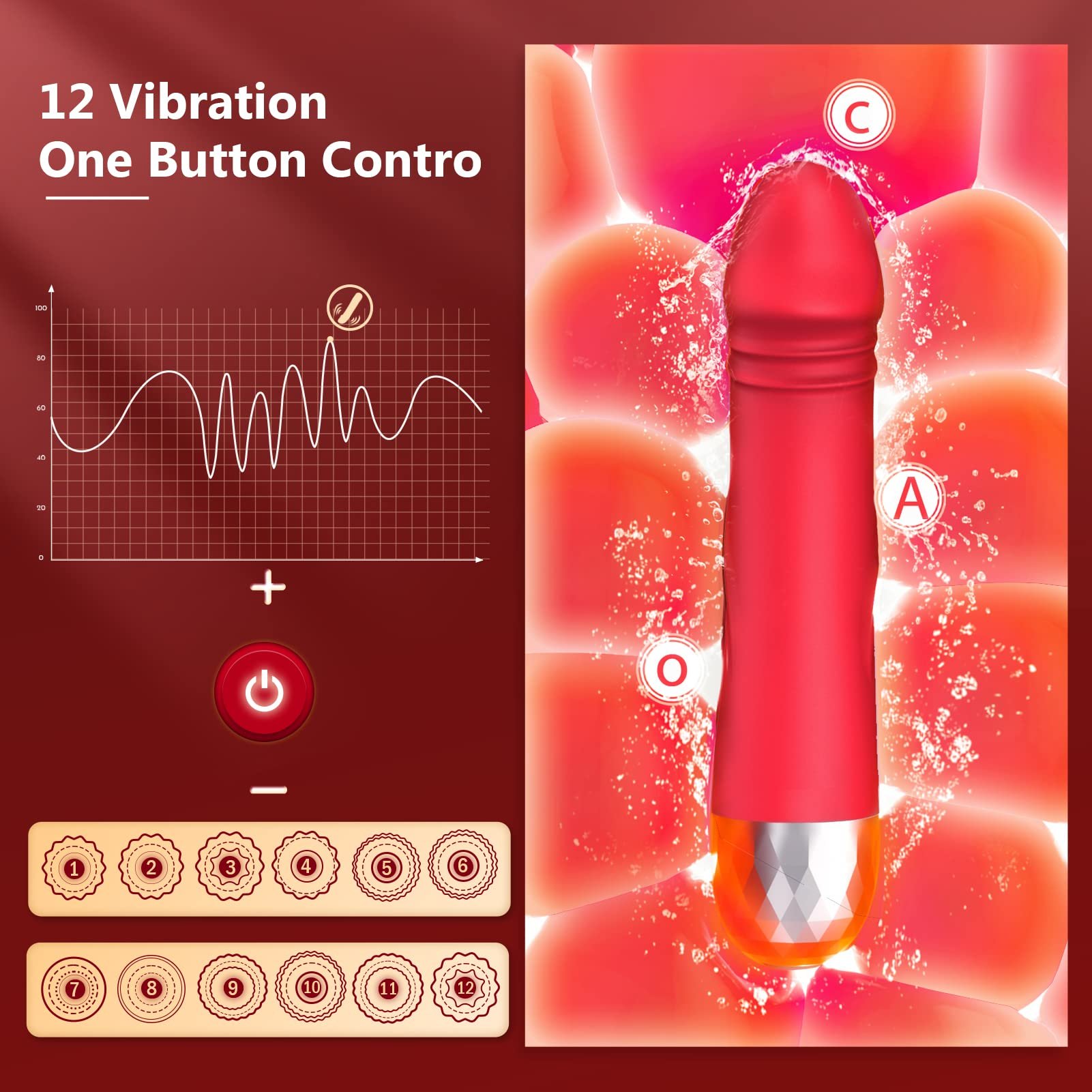 Mini G Spot Bullet Vibrator Massager for Clitoral Nipple and Anal Stimulation, Adult Sex Toy for Woman Couples sex toy for women